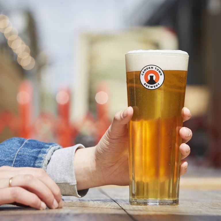 Cover Image for Buy 1 get 1 free on a pint of Camden Hells at The Royal Forest